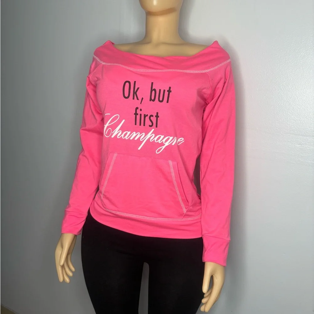 Love Pink Off-Shoulder Top